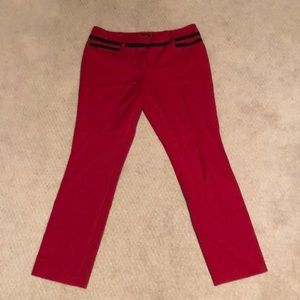 Red New York and Company Trousers